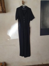 Combinaison pantalon manches courtes noire Gémo taille 42