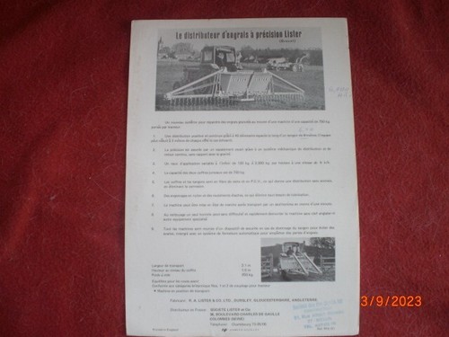 Ancien prospectus - ancien,