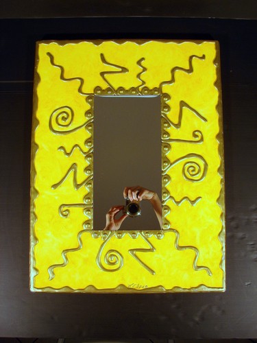 Miroir design vintage mural