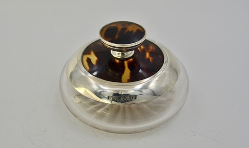 Poudrier cristal argent - cristal, et