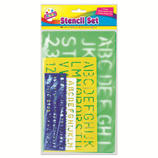 4 Plastique Pochoirs Alphabet Majuscule Lettres & Chiffres A-Z & 0-9 Signe