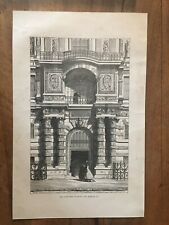 Gravure - Le Louvre (Porte de