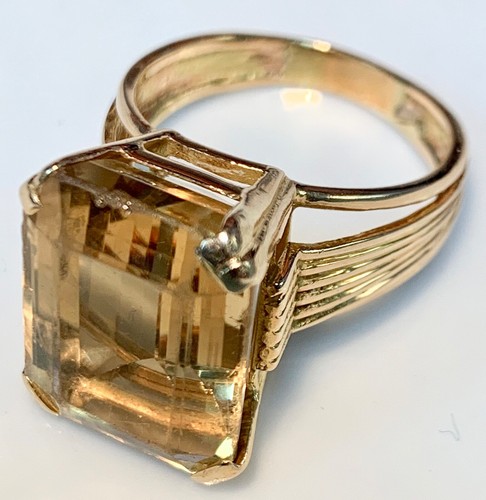 Magnifique bague quartz - or,