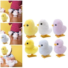 Poussin en peluche à remontoir, jouet à mécanisme d'horlogerie, idéal