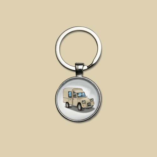 Porte clés citroën 2cv - citroën,