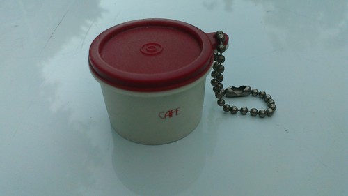 Porte cle tupperware cafe - cle,