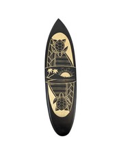 Planche de surf décorative en bois motif Tortues P