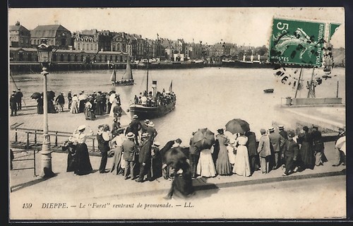 Cpa dieppe furet rentrant - dieppe,,