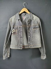 Blouson jeans faux velours gris anthracite taille 3 original et authentique !