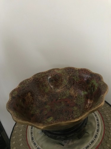 Cloisonne coupe bol vase pot - coupe,