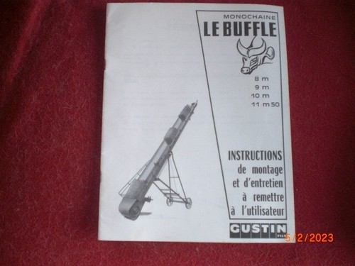 Ancienne notice instructions - notice, d'instructions