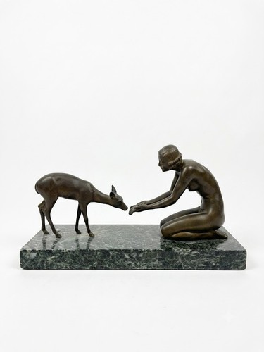 Sculpture art déco bronze - déco,
