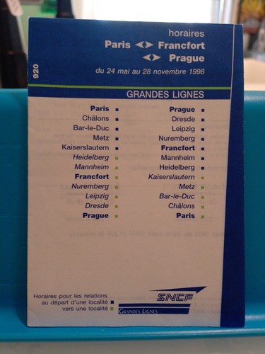 Horaires paris francfort - paris,