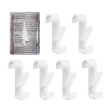 Crochet pour Radiateur Sèche-Serviette 6 Pcs en Plastique Porte-Serviettes po...