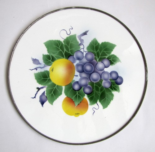 Plateau faïence fruits art - plateau,