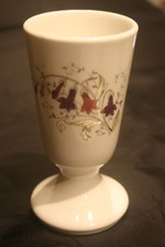 Mazagran ancien en faience decor fuschia