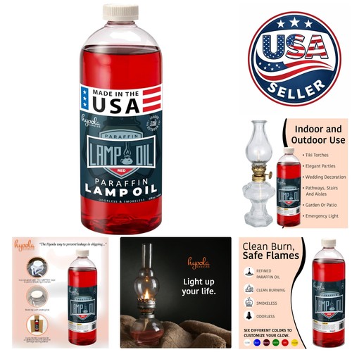 Red liquid paraffin lamp oil - lamp,