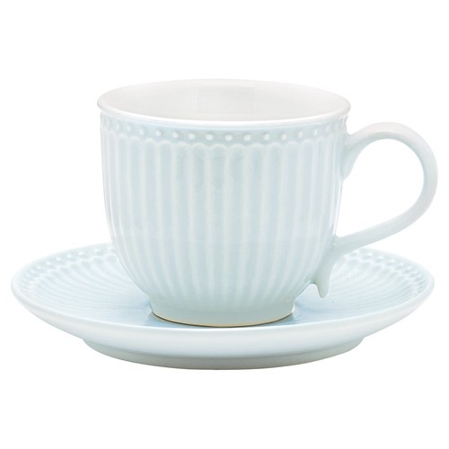 Tasse greengate avec - avec, soucoupe
