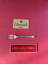 FOURCHETTE  GÂTEAU CHRISTOFLE FRANCE ARIA 16CM  METAL ARGENTE TRÈS BEL ETAT