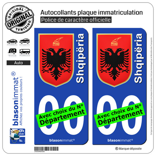 Stickers autocollant plaque - 2,