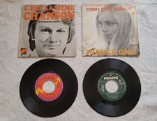 2 Disques Vinyle 45 Tours, France Gall Et Claude François 68-72 
