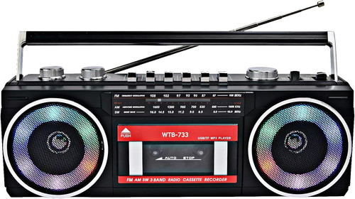 Wtb 733 retro boombox cassette - retro,