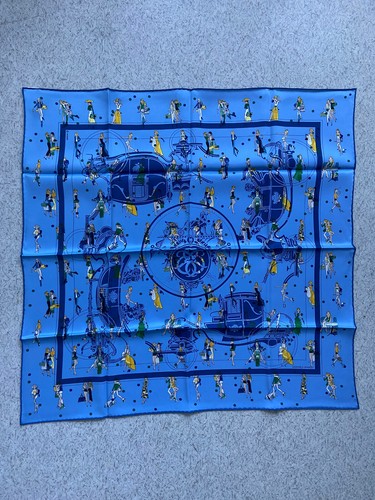 Foulard carré hermès soie - en,