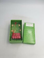 Department 56 Lollysticks rouge à carreaux sac à main sapin de Noël ornement Bxd