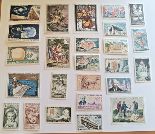 Timbres france 1960 1963 - france, 1960--