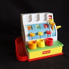Caisse enregistreuse Fisher Price, avec 6 pièces, modèle n° 926, jouet...