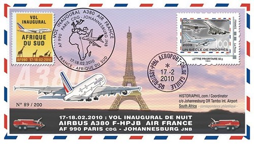 A380 2010 fdc france - :,
