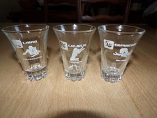 Verres humoristiques à digestif vintage 3 shooter érotique 70s signe du Zodiaqu