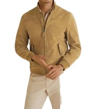Veste en cuir daim pour hommes