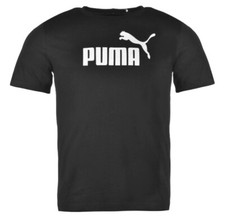 PUMA Hommes No.1 ESSentiel T-Shirt Taille XL Tee Noir Neuf