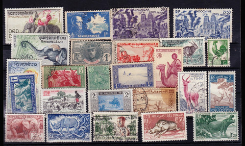 Timbres colonies françaises - timbres,