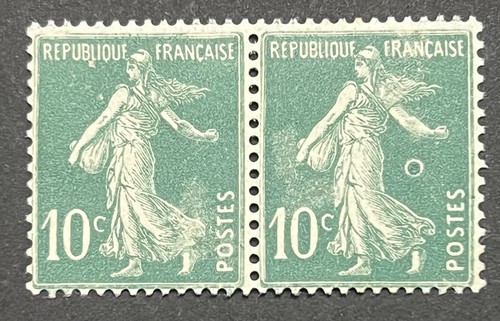 Timbre variété 159k - 10c, vert