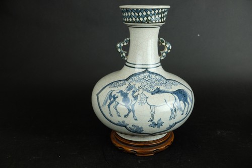 Ancien vase chinois - , bleu