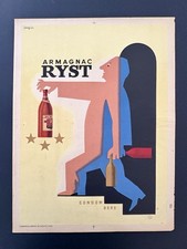 Affiche originale « Armagnac Ryst » - Savignac - 1947