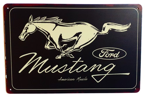 Plaque ford mustang american - ,
