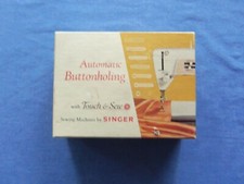 Vintage Singer Touch Sew Zig-Zag Automatic Buttonholer Buttonholing Box 161829