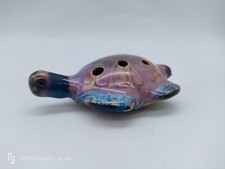 Tortue musicale en terre cuite