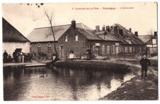 FR02 VERSIGNY Abreuvoir La Fere animee cheval attelage billard RARE