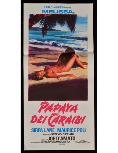 Affiche papaya des caraïbes - papaya,