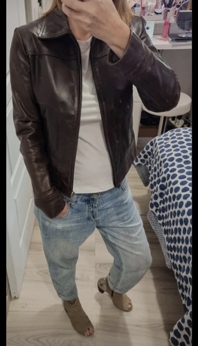 Blouson cuir cheyenne marron - blouson,