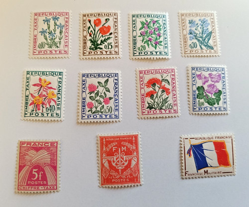 Timbres taxes france et - timbres,