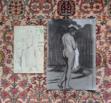 Lot de 2 Dessins - Étude de
