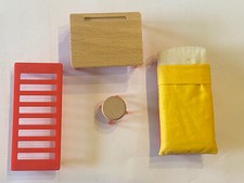 CHAMBRE DES ENFANTS KID'S BEDROOM MAISON DE POUPEE DJECO LIT BUREAU TABOURET