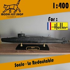 Socle - Heller Le redoutable 1:400 by modelkit.fr