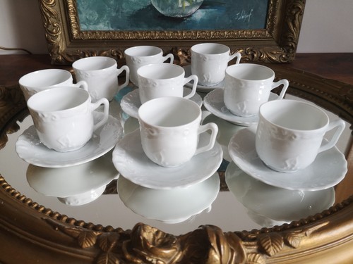 Porcelaine blanche relief - blanche,
