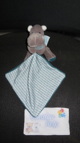 Doudou mouchoir hippopotame - doudou,